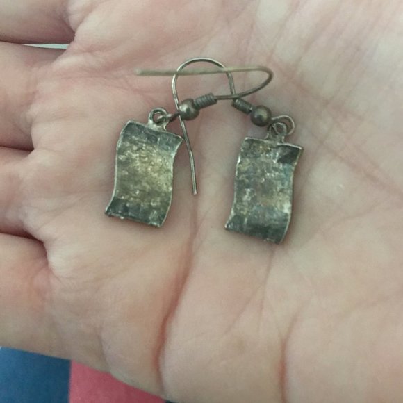 American Flag Dangle Earrings Vintage Patriotic - Picture 6 of 6